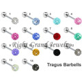 316L Steel Disco Ball Body Jewelry For Helix Piercing